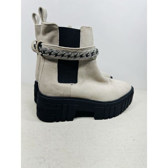 Karl Lagerfeld Riza Chain Chelsea Boots Women’s Booties 6.5 - Picture 2 of 7